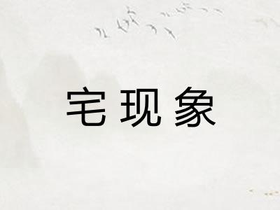 宅现象