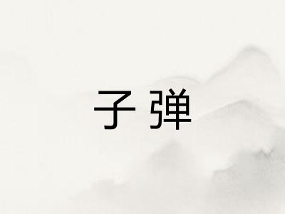 子弹