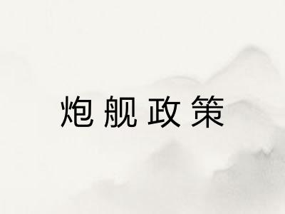 炮舰政策