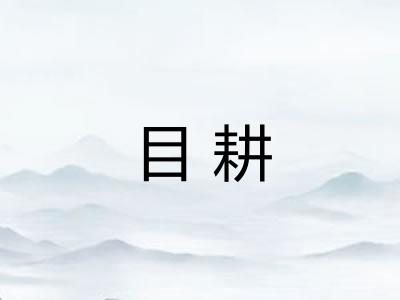 目耕
