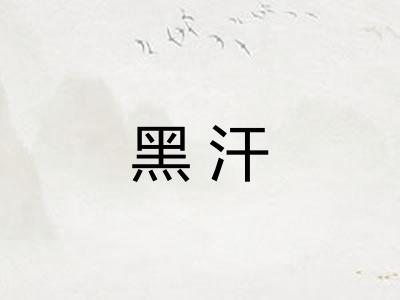 黑汗
