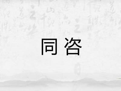 同咨