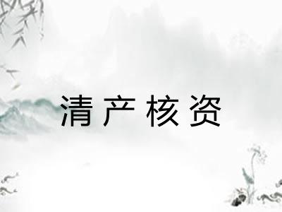 清产核资