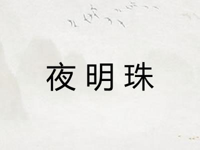 夜明珠