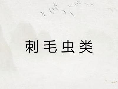 刺毛虫类