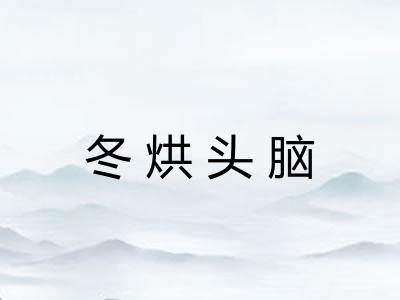 冬烘头脑