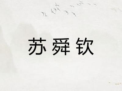 苏舜钦