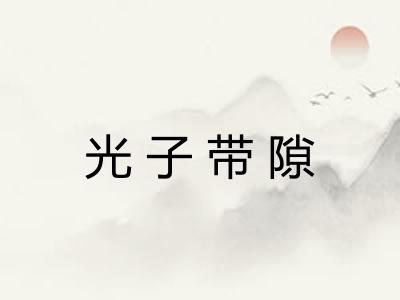 光子带隙