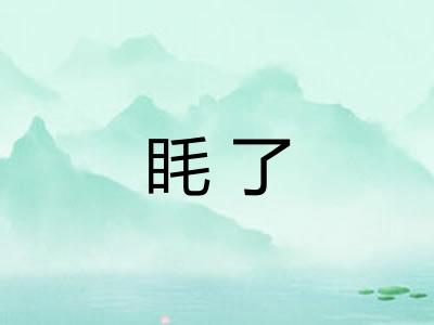 眊了