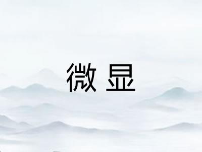 微显