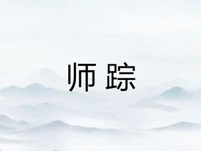 师踪
