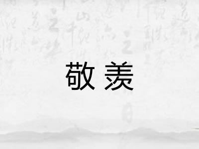 敬羡