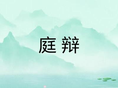 庭辩