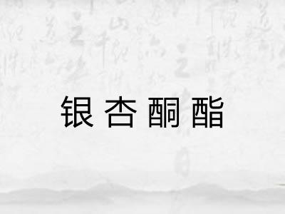 银杏酮酯