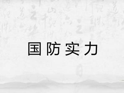国防实力
