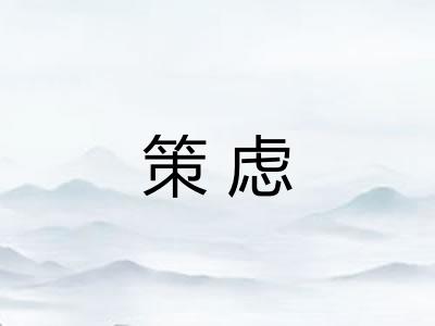 策虑