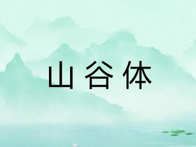 山谷体