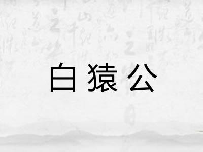 白猿公