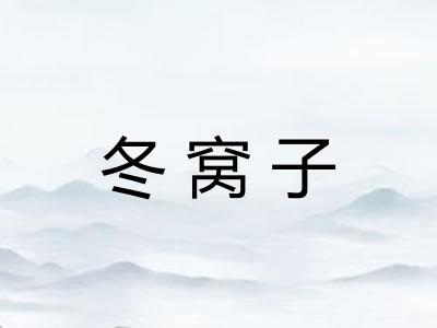 冬窝子
