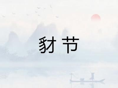 豺节