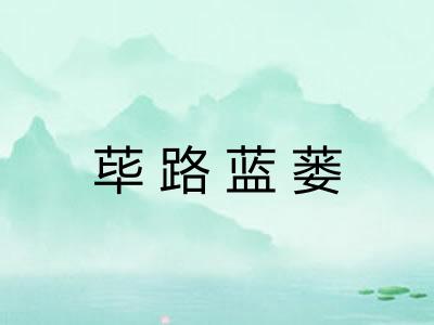 荜路蓝蒌