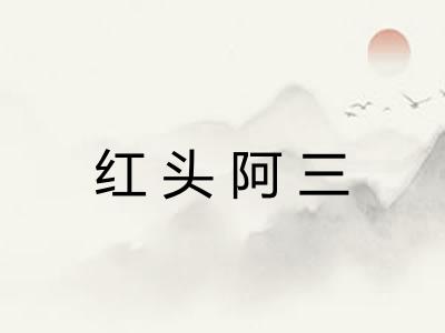 红头阿三