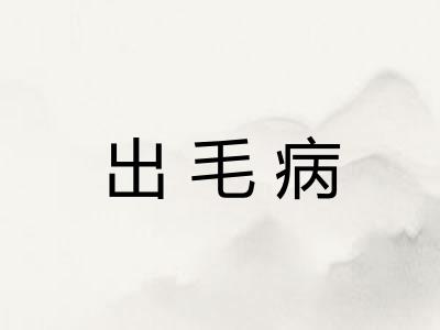 出毛病