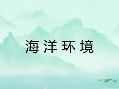 海洋环境