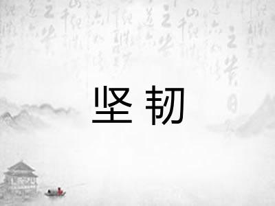 坚韧