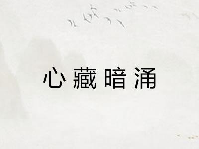 心藏暗涌