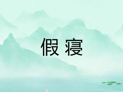 假寝