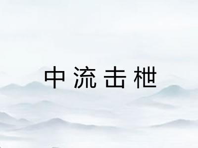 中流击枻