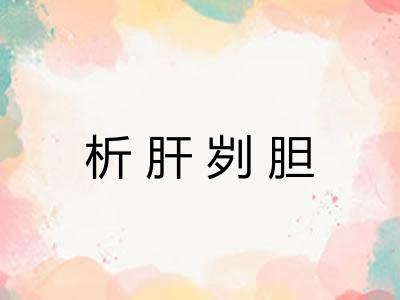 析肝刿胆