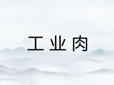 工业肉