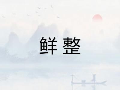 鲜整
