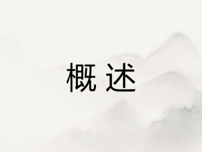 概述