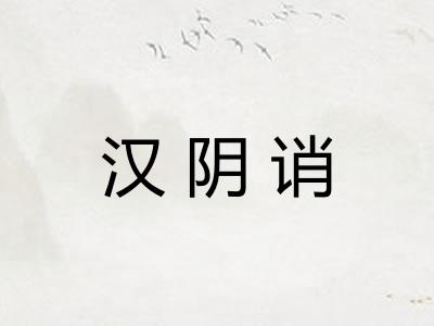 汉阴诮