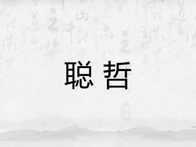 聪哲