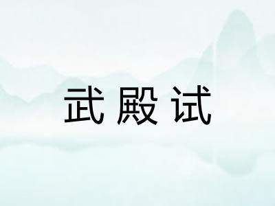 武殿试