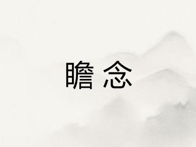 瞻念