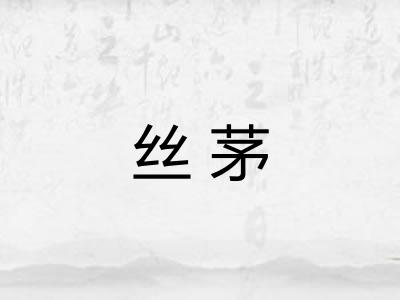丝茅