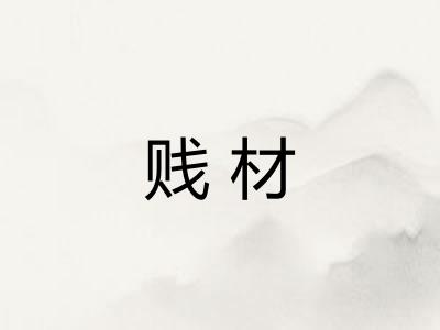 贱材