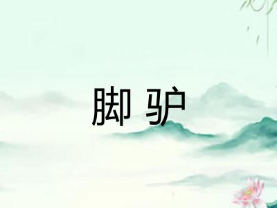 脚驴