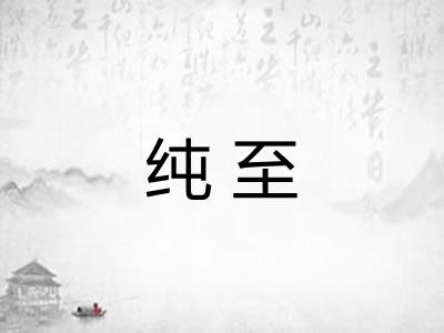 纯至