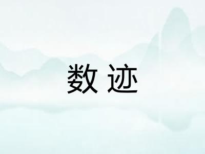 数迹
