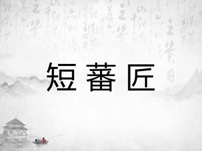 短蕃匠