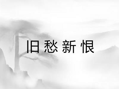 旧愁新恨