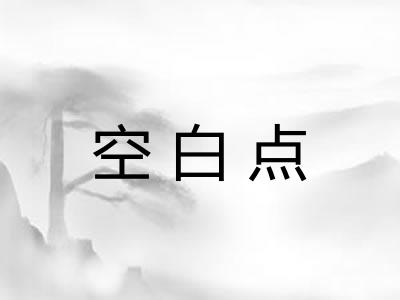 空白点