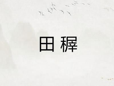 田稺