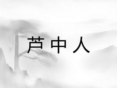 芦中人 芦中人